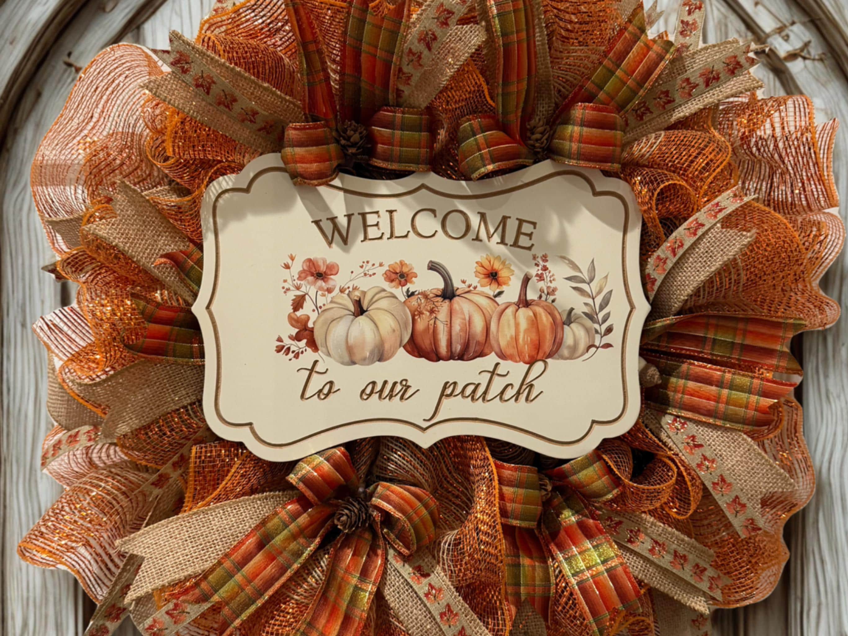 Fall Wreath: Warm Autumn Holiday Colors