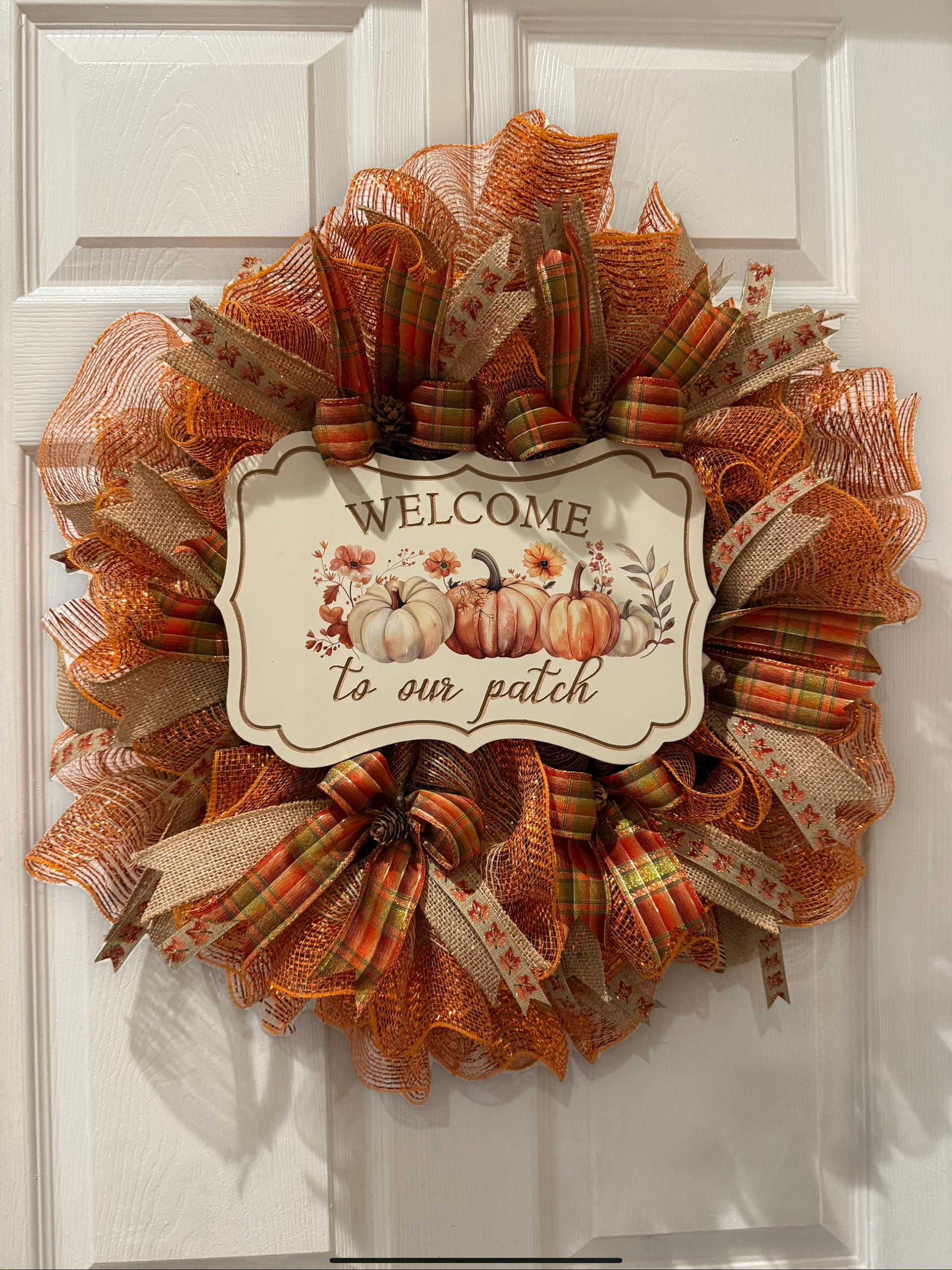 Fall Wreath: Warm Autumn Holiday Colors