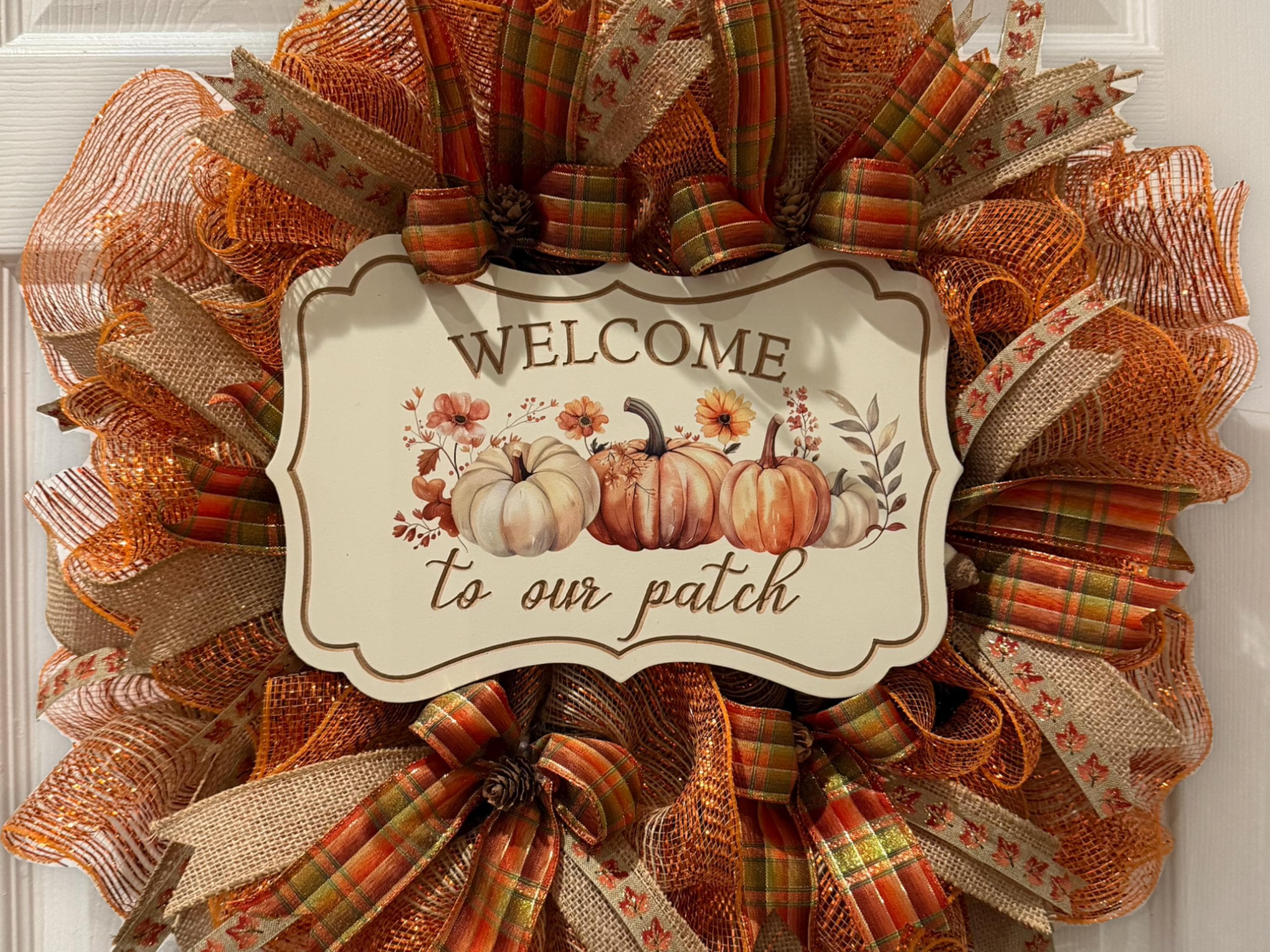 Fall Wreath: Warm Autumn Holiday Colors