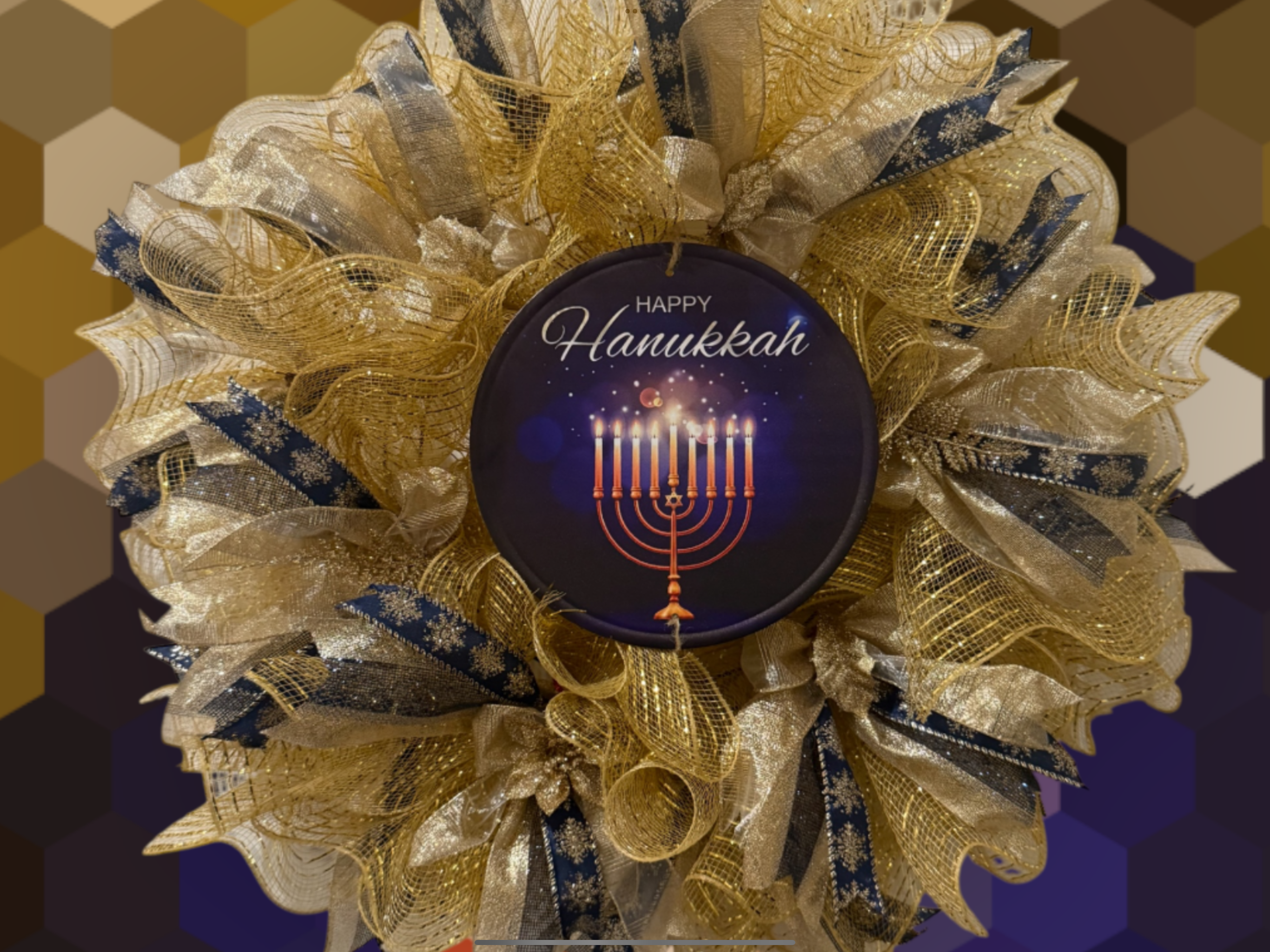 Farmhouse Girlz Hanukkah Wreath
