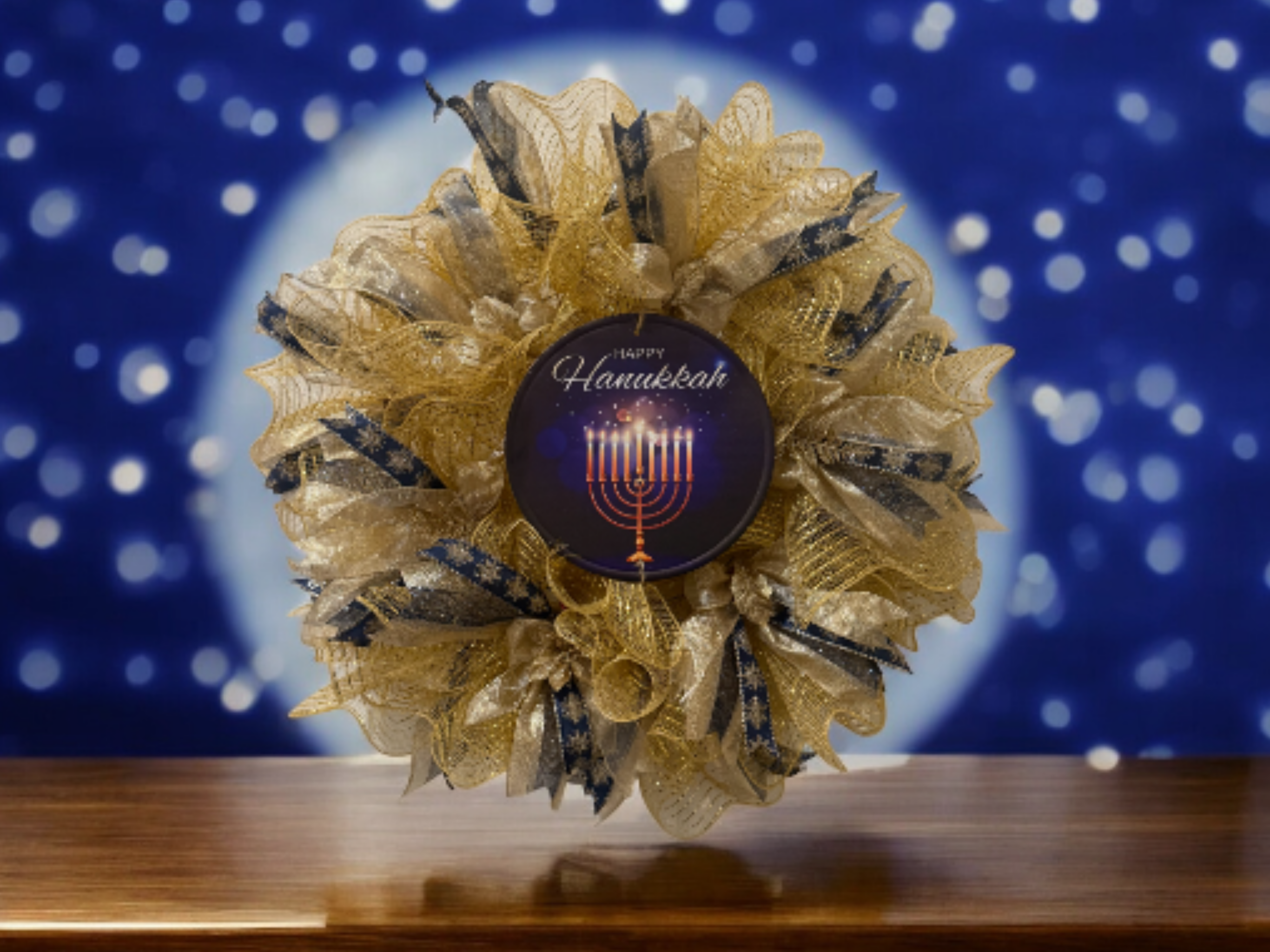 Farmhouse Girlz Hanukkah Wreath